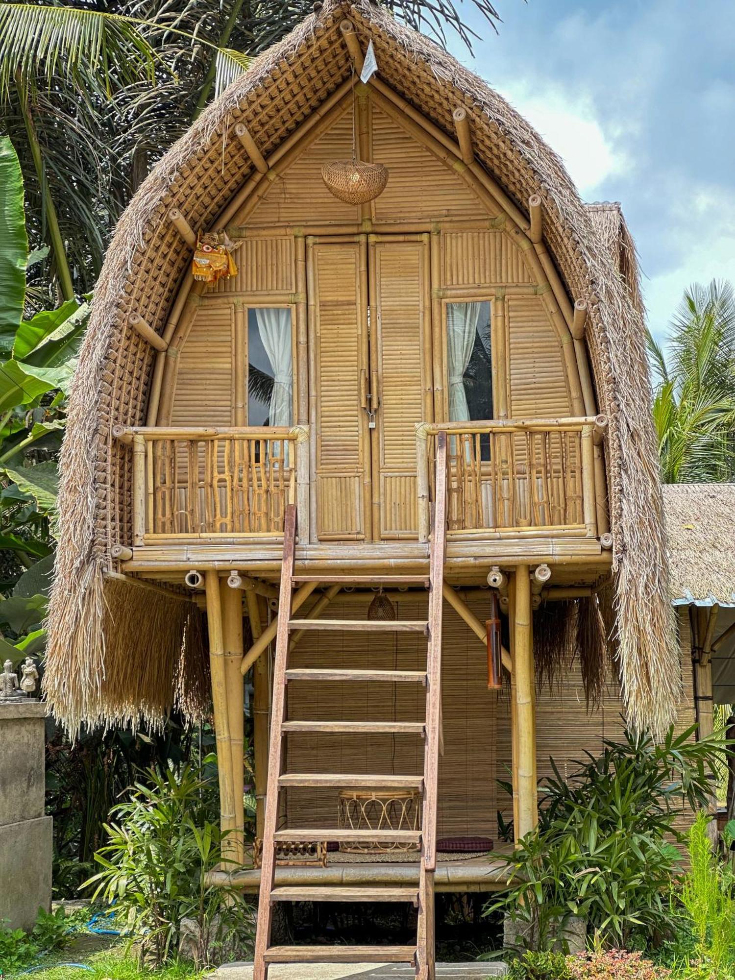 Kawig Bamboo House - Ricefield View, Eco Bamboo Home Tampaksiring Dış mekan fotoğraf