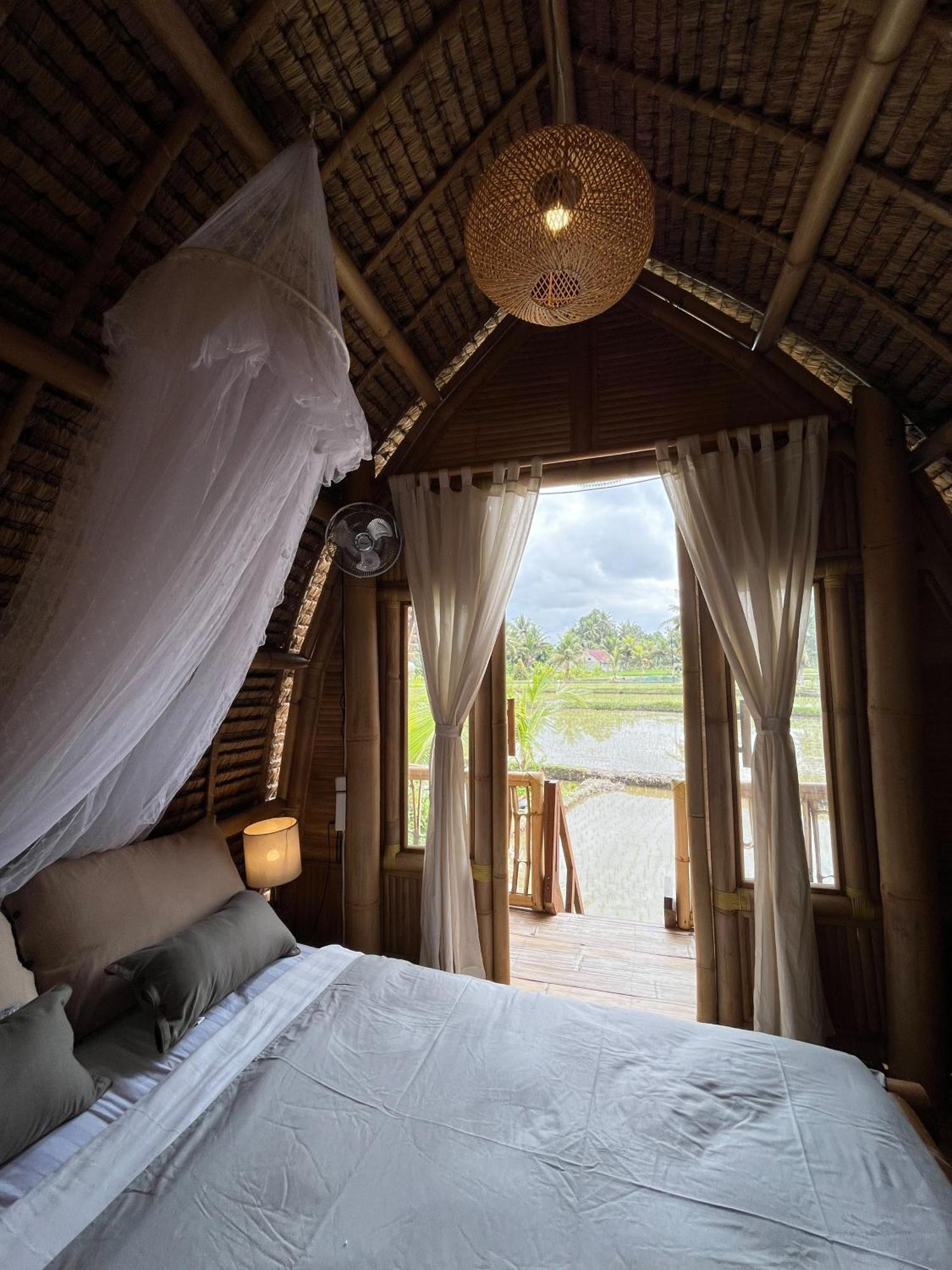 Kawig Bamboo House - Ricefield View, Eco Bamboo Home Tampaksiring Dış mekan fotoğraf