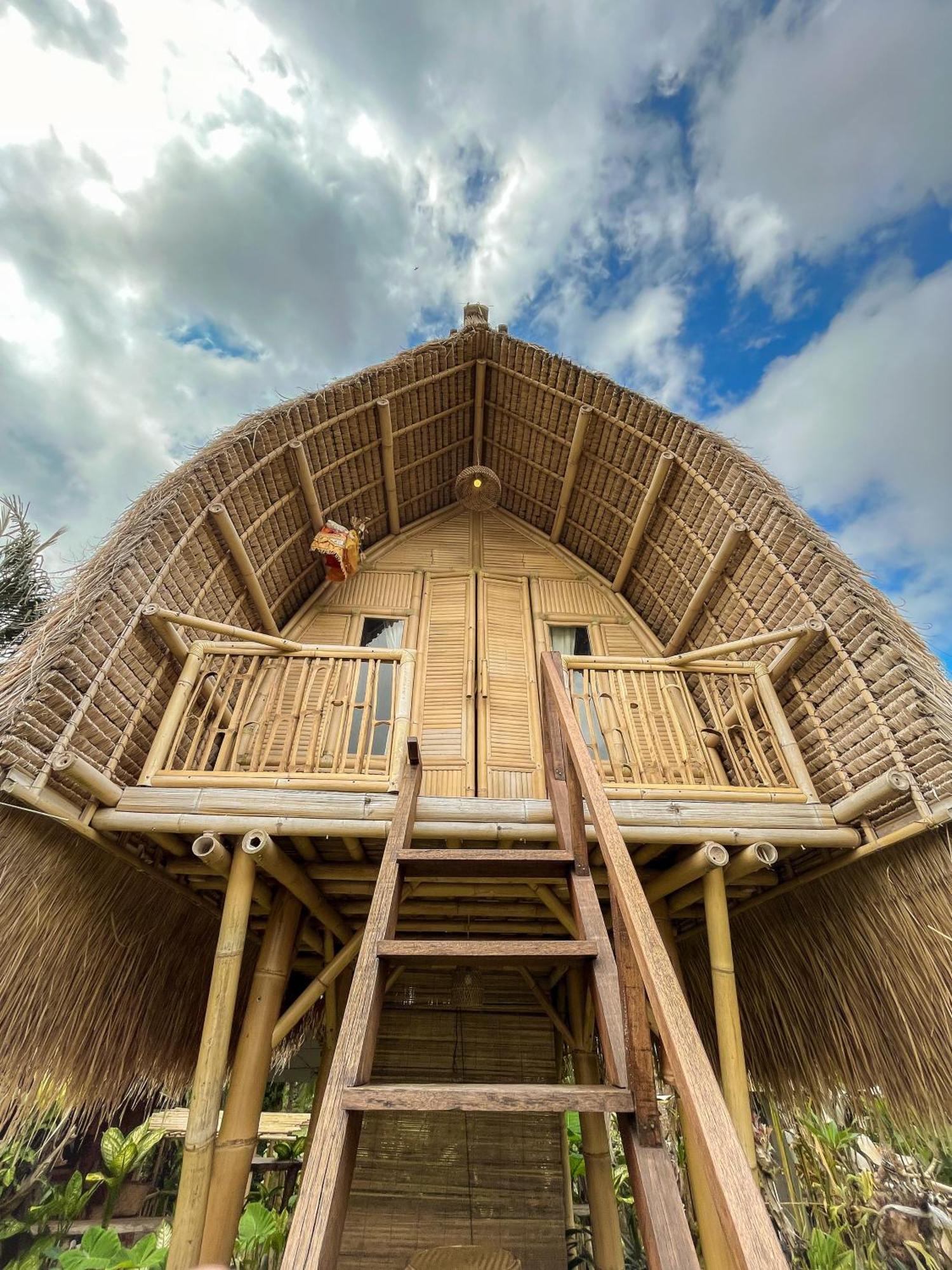 Kawig Bamboo House - Ricefield View, Eco Bamboo Home Tampaksiring Dış mekan fotoğraf