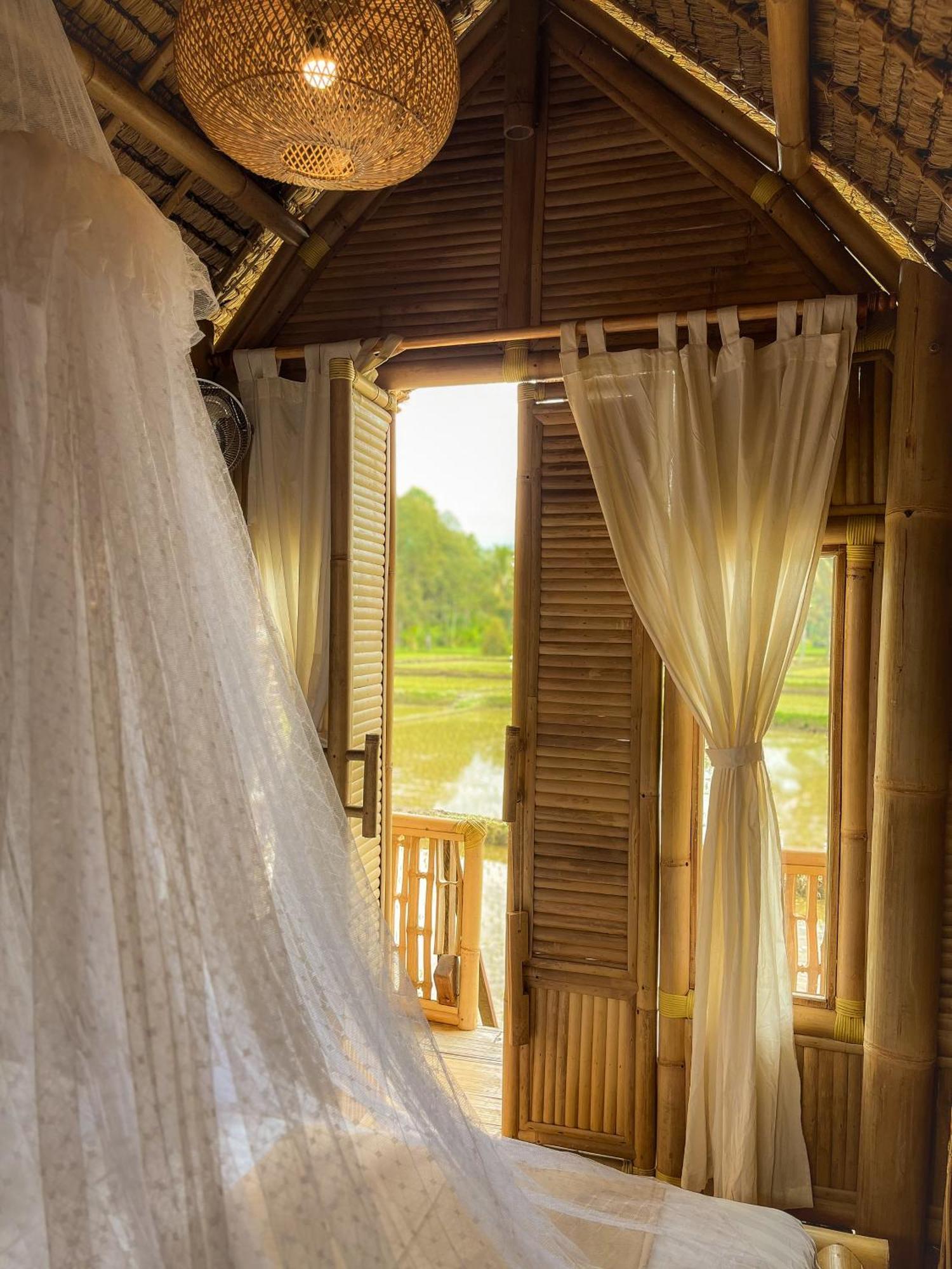 Kawig Bamboo House - Ricefield View, Eco Bamboo Home Tampaksiring Dış mekan fotoğraf