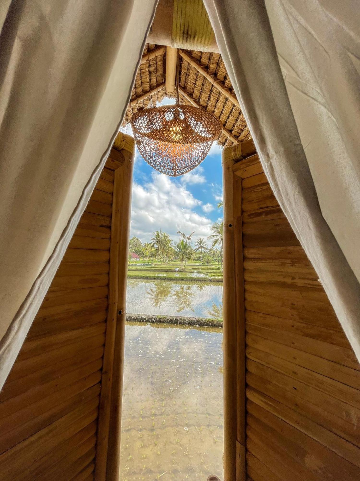 Kawig Bamboo House - Ricefield View, Eco Bamboo Home Tampaksiring Dış mekan fotoğraf
