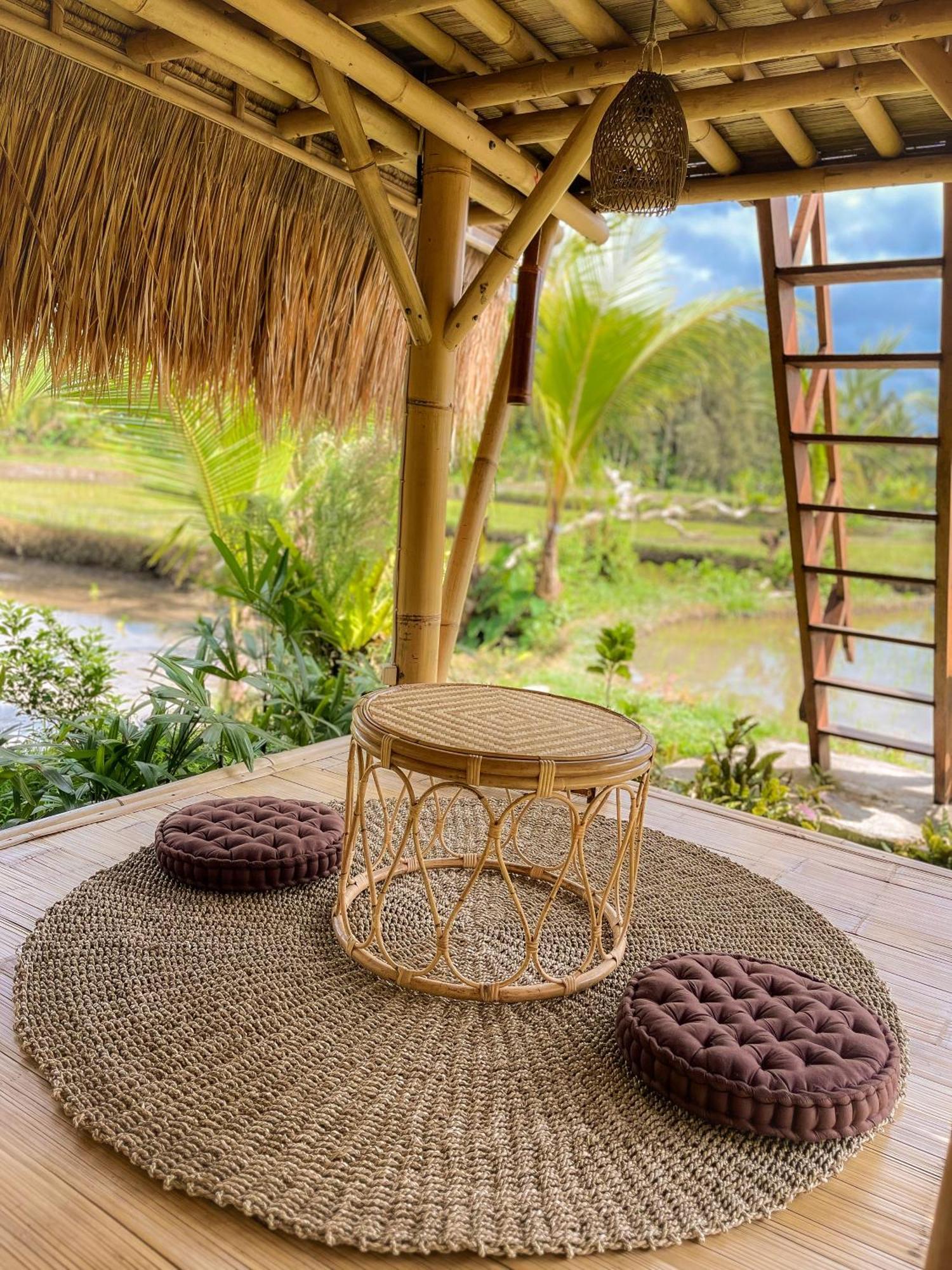 Kawig Bamboo House - Ricefield View, Eco Bamboo Home Tampaksiring Dış mekan fotoğraf