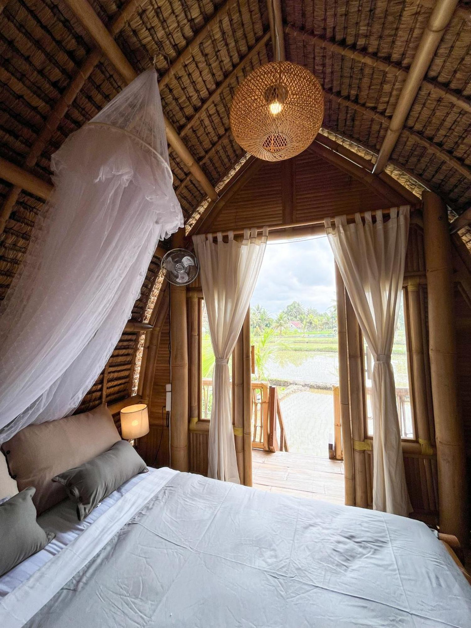 Kawig Bamboo House - Ricefield View, Eco Bamboo Home Tampaksiring Dış mekan fotoğraf